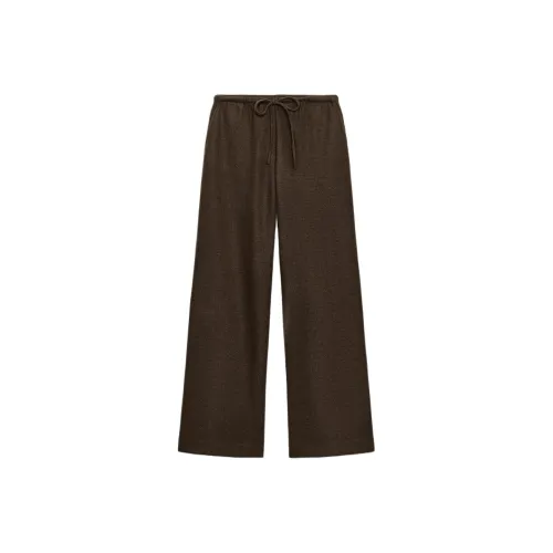 ZARA Collaboration Коричневые Женские Повседневные Брюки