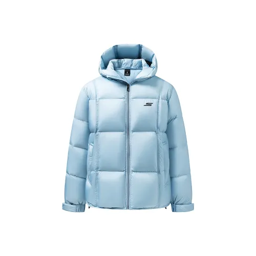 Skechers Пуховик Унисекс Кремовый Синий 01N3