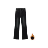 Чёрный Серый [Улучшенный Утолщённый и с Флисовой Подкладкой Без Логотипа]