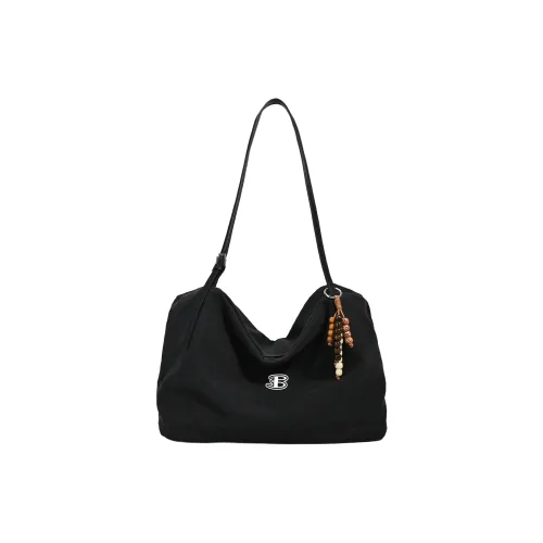 BEN SHERMAN Полиэстер Плечевая сумка Женская Черный Грязный