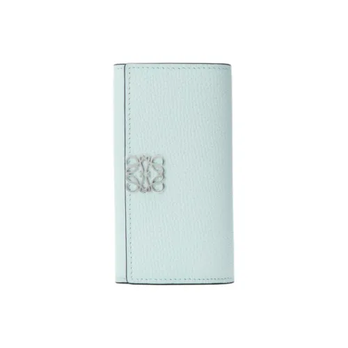 LOEWE Anagram Телячья кожа Key Pouch Женские Jelly Blue