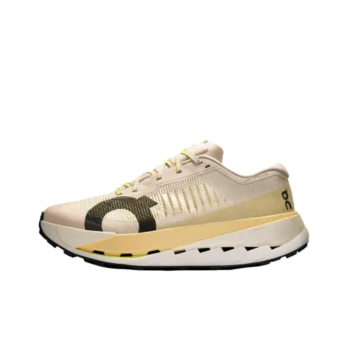 On Cloudultra Pro Амортизация Низкий Топ Беговые кроссовки Мужской Айвори Белый