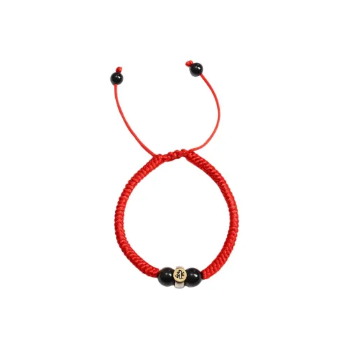 ZHENLI Обсидиан Браслет Шнурки Унисекс