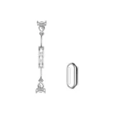 Белый циркон и серебряная оболочка