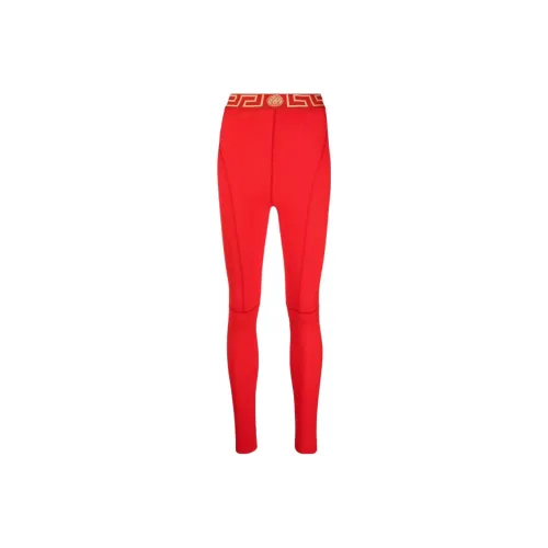 VERSACE Red Women's Leggings VERSACE Красный Женские Леггинсы