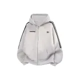 3-Stripes White Gray Thin [Премиум]