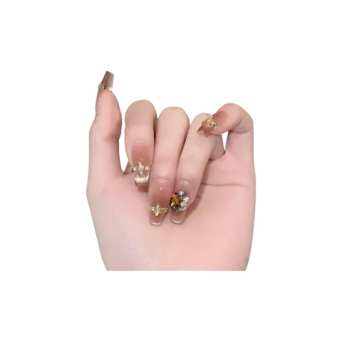 XIAMEIYU Черный Клуб Королева Pure Desire Румяна Кошачий глаз Ручной работы Кожа Флиртовая Наращивающая Ногти 25 мм