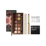 12-Цветовая Красная Лиса Палетка+Маленький Узкий Каблук Помада L02 0,8г+Снятие Макияжа Влажные Салфетки *3+Бумажный Пакет