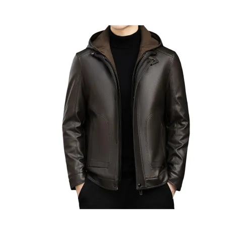 SENJIALUO Мужские кожаные куртки