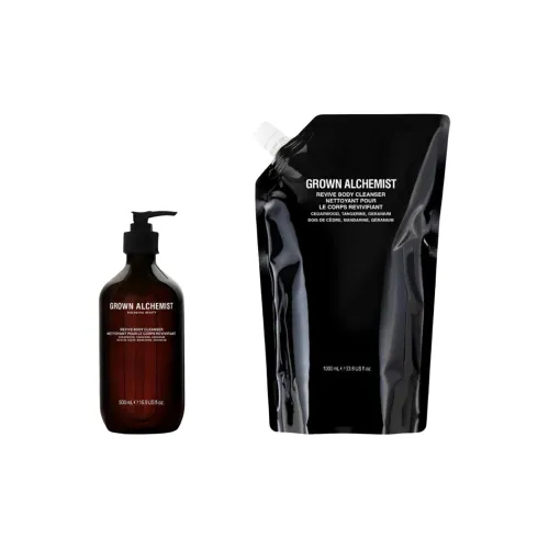 GROWN ALCHEMIST ReVive Увлажняющие гели для душа очищение питание кедр 500 мл + 1000 мл