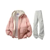 Розовые + Светло-серые штаны