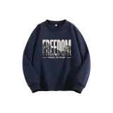 Темно-синий, круглый вырез