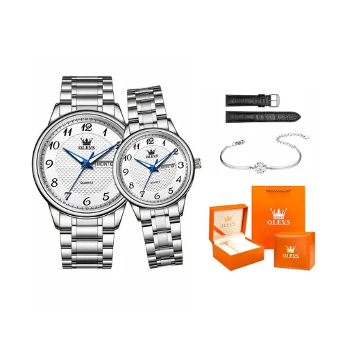 OLEVS Кварцевый механизм ремешок из нержавеющей стали часы унисекс разноцветный циферблат