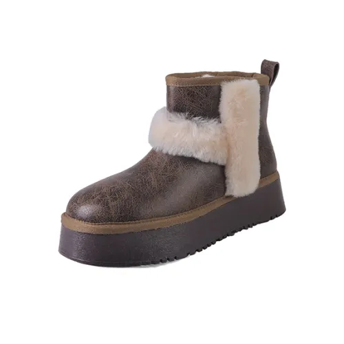 ZUOMILUO 12cm Сноубутсы Женские