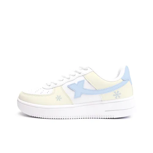 XTEP Air Force One Износостойкие и Легкие Низкие Кроссовки для Скейтбординга Женские