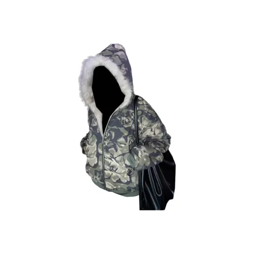 SNEIKLAU Камуфляж [Камуфляж с капюшоном Mountain Hawk] Унисекс Пуховики