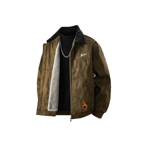 EMINU Отложной воротник Хлопковый пуховик Мужской