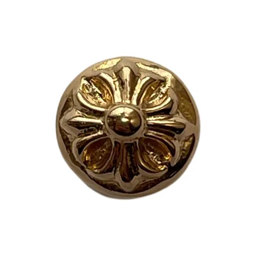 Chrome Hearts 22K Серьги-гвоздики Унисекс Золото