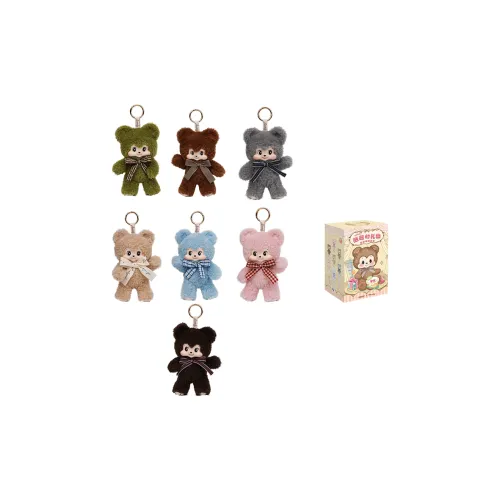 CQTOYS Pezzy Медвежонок Ручная работа Plush Collection Одиночная Слепая коробка Цельная коробка 6 шт