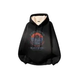 [Thickened и с флисовой подкладкой] Черный (Tn Дикая природа Лось)