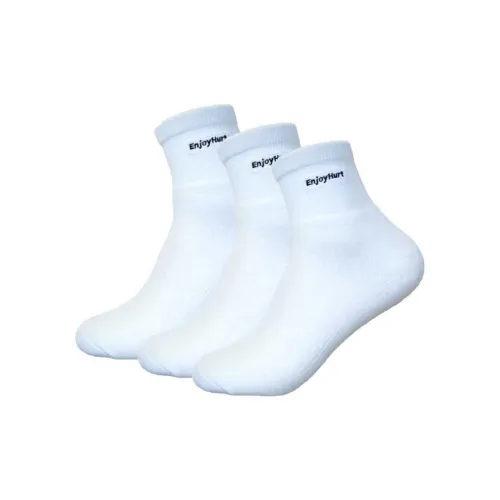 ENJOYHURT Бадминтон Носки Мужские 3 упаковки белые