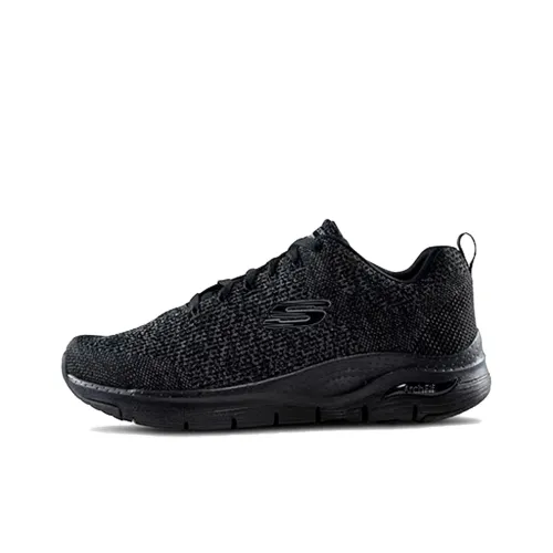 Skechers Arch Fit Дышащая Обувь для ходьбы с противоскользящим и поддерживающим эффектом Мужская Черная