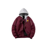 Бордовый с капюшоном, хлопок