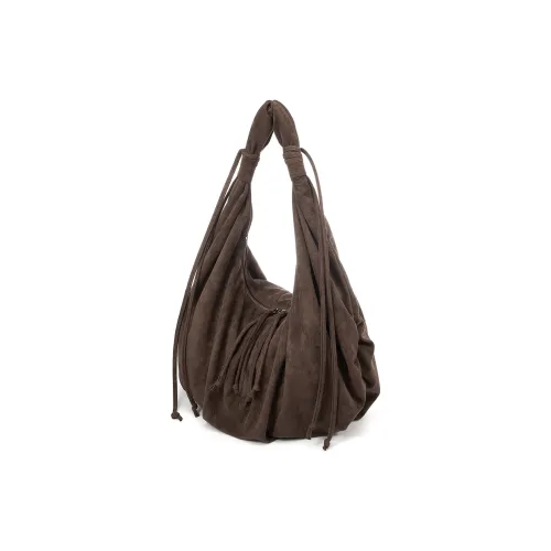 HEITIANSHIWEI Замша Сумка через плечо Средняя Унисекс Кофейного цвета