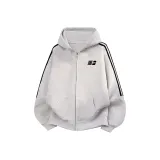 3-Stripes White Gray Thin [Премиум]