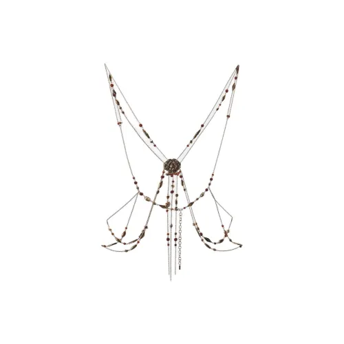 ZARA Collaboration Цинковые Цепи для тела Женские Античное золото