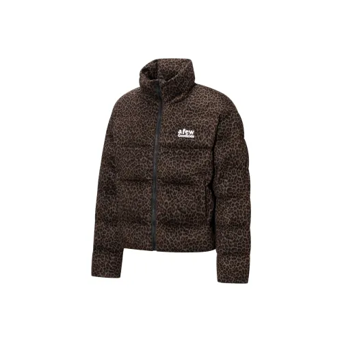 AFGK Леопардовый принт Унисекс Пуховики