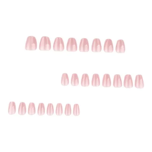 OEING False Nail Короткий LADDER Розовый Однотонный Однотонный