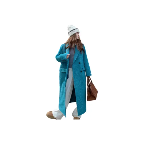 LAOYECHE Бирюзовый Женское Пальто