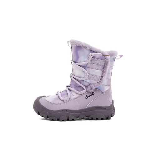 JEEP Explorer 2,0 Девочки Хлопок Ботинки Противоскользящие Анти-KICK Амортизация Водонепроницаемый Высокий Топ
