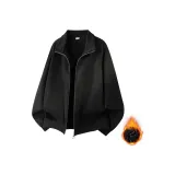 Черный с флисовой подкладкой