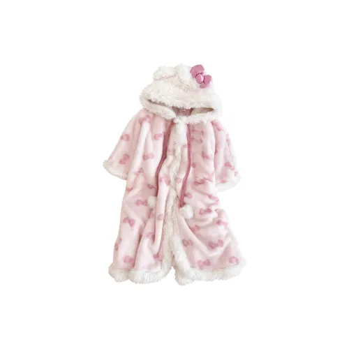 QIAOYUN Розовый Женские Банные халаты