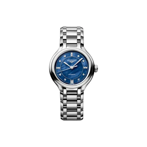LONGINES Elegant Collection Автоматический Механический Механизм Женские Часы Часы 34 мм Синий Циферблат