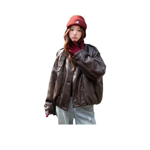 LAOYECHE Кожа Куртка Пальто Женские