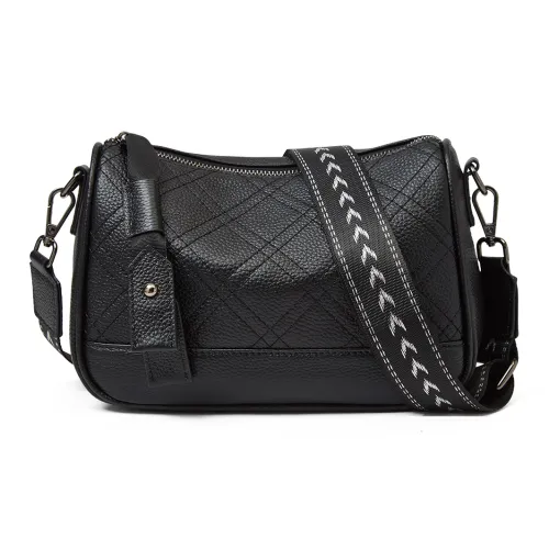 LAORENTOU Сумки через плечо из коровьей кожи стандартные женские черный туманный синий темный абрикос