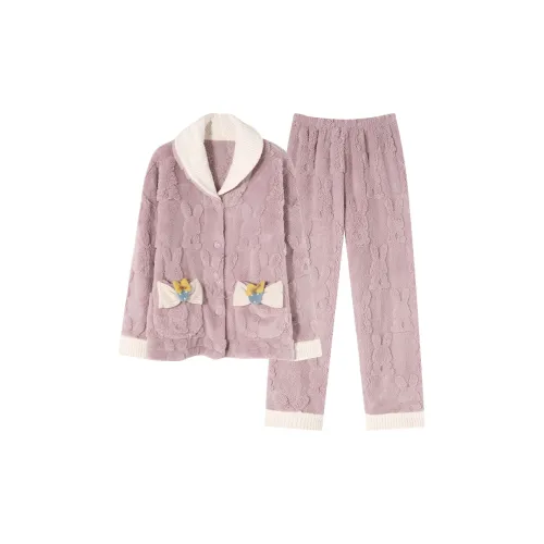 FENTENGCARE Фиолетовый Женские Пижамные Комплекты