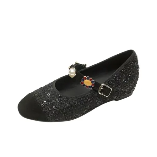 WUJI Грубый каблук Элегантный Mary Jane Женские