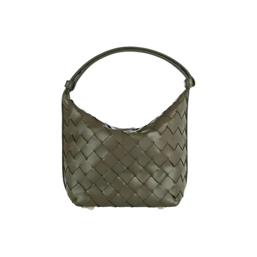 Bottega Veneta Wallace Натуральная кожа Сумка Extra Mini Женская Cypress And Gold