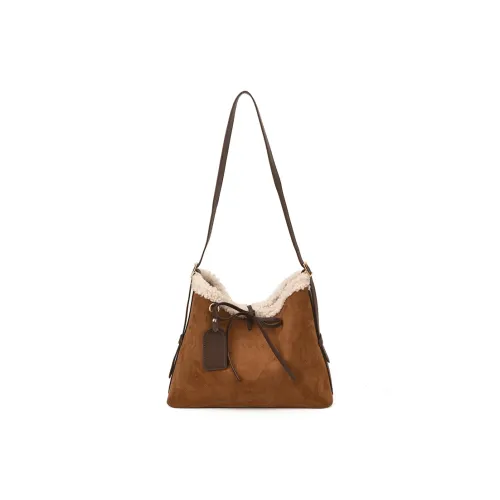 ZOGA ПУ (полиуретан) с замшей Сумка на плечо Стандартная Женская Коричневый Кофейный