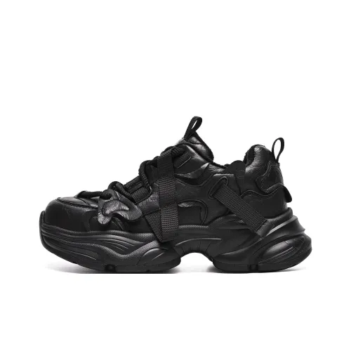 ZHR Амортизация Износостойкие Низкие Топ Кроссовки с Толстой Подошвой Женские