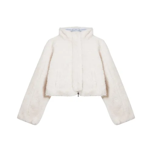 DOSOHEB Экрю Женские пуховики