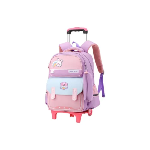 Natural Fish Oxford Student Bag Standard Royal Blue Sky Blue Pink Purple