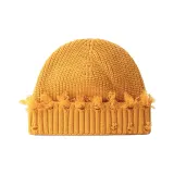 Однотонная рваная шляпа [Желтая]