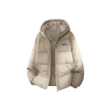 [90 Duck Down Thermal Water-Repellent] Бежевый Абрикос (Синий Mood Логотип на груди)