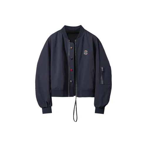 TOUCH Укороченное пальто женское темно-синего цвета