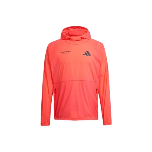 Adidas Adizero Свитшот Унисекс Полупрозрачный Красный